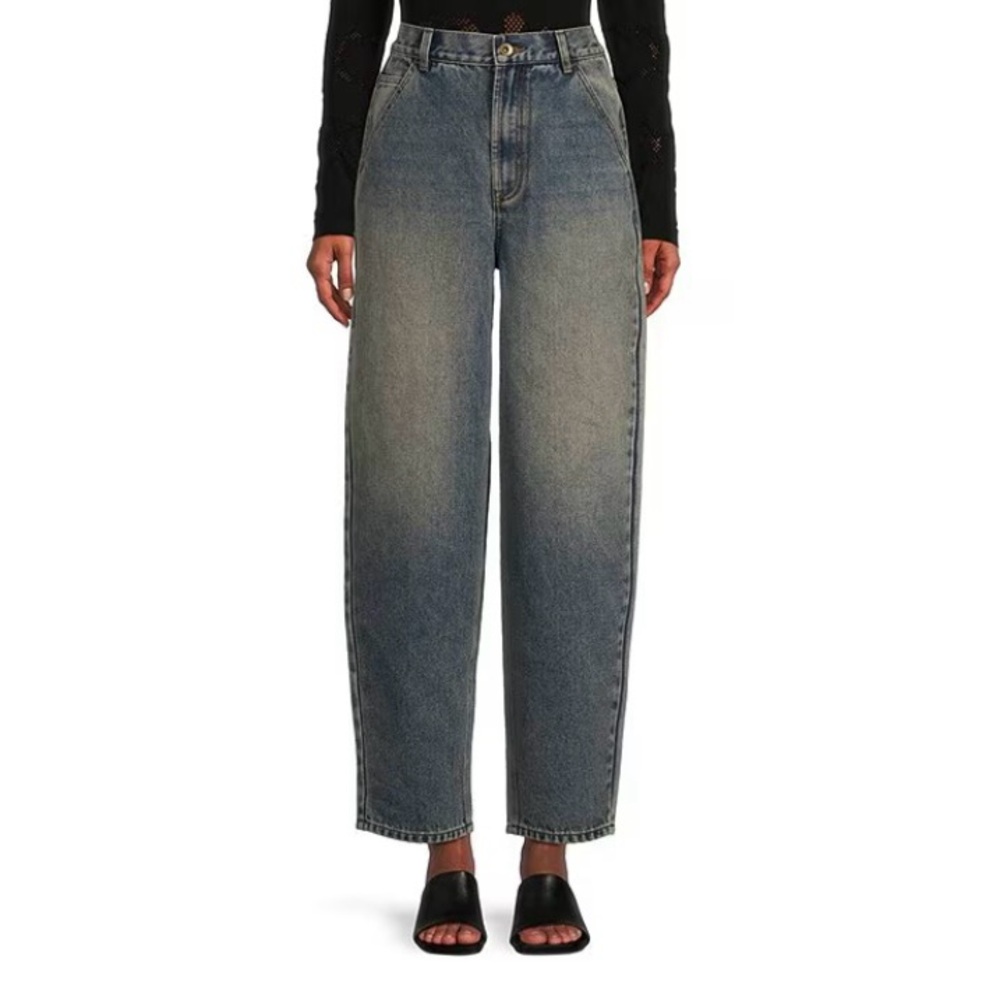 Chelsea & Violet High Rise Barrel Jeans